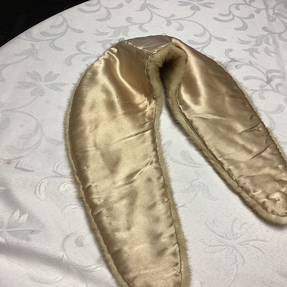 BLONDE MINK COLLAR. VINTAGE - Picture 7 of 8